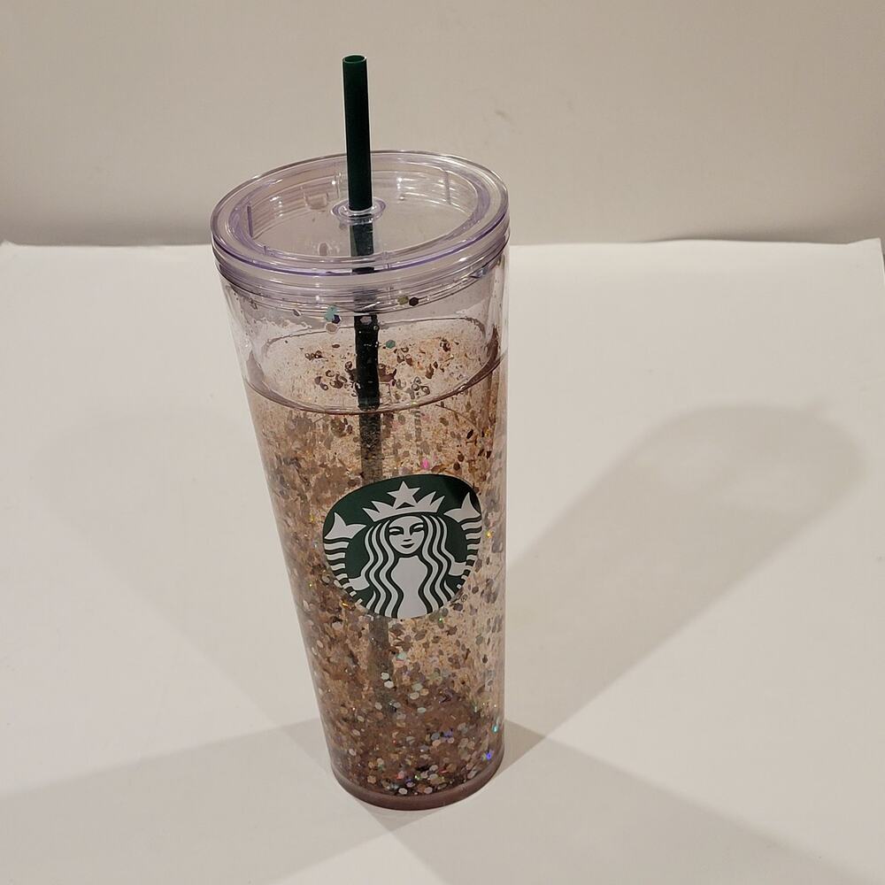 Rare Starbucks Double Wall Glitter Tumbler 20oz